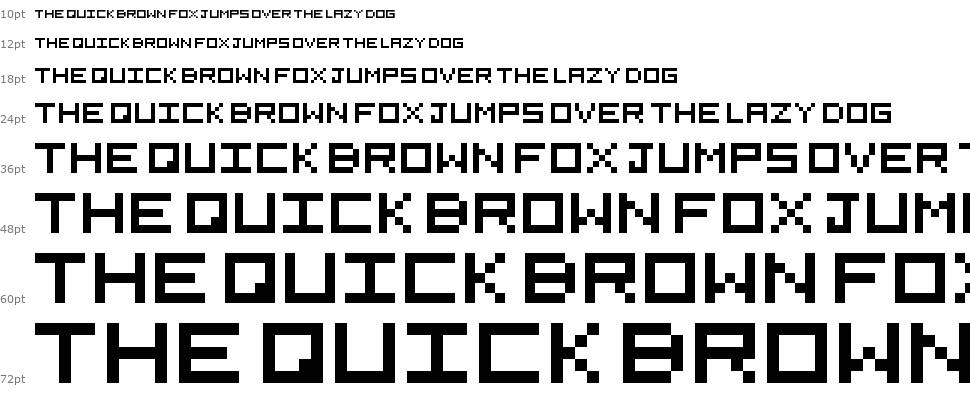 5x5 Pixel font Şelale