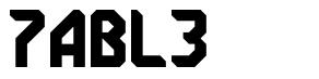 7ABL3 font