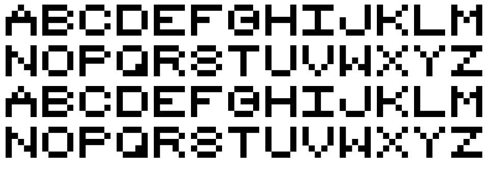8_bit_1_6 フォント 標本