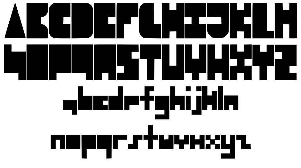8-bit Block Party font Örnekler