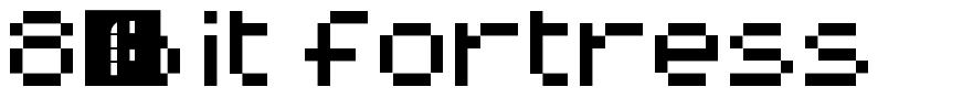 8-bit fortress font