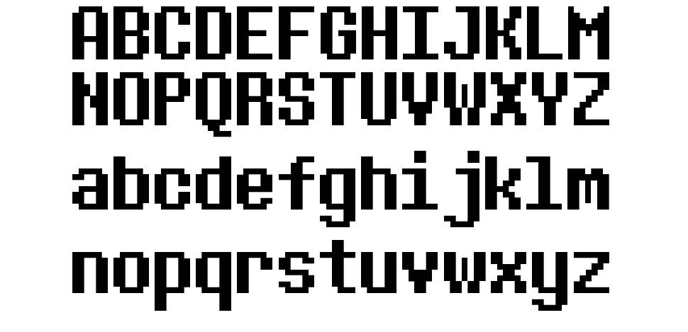 8bitoperator JVE font specimens