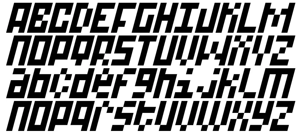 A-15-Bit font Örnekler