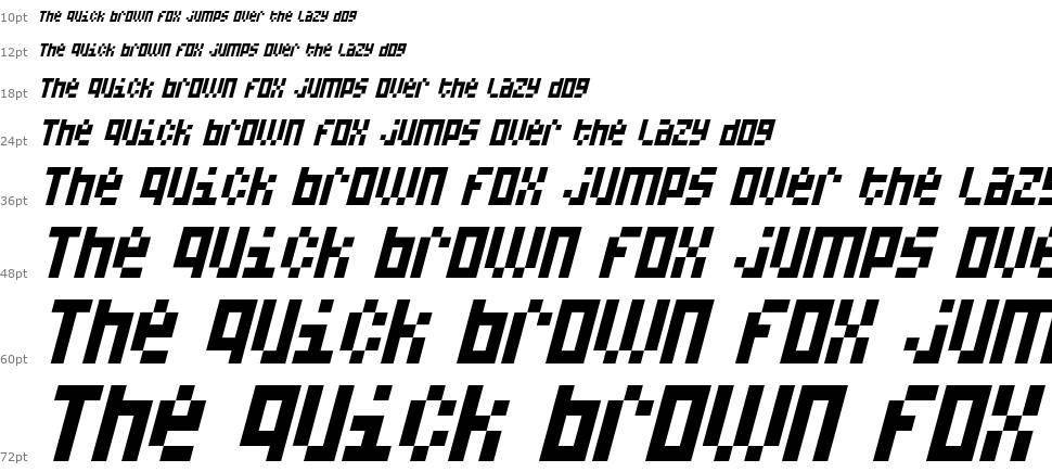 A-15-Bit font Waterfall