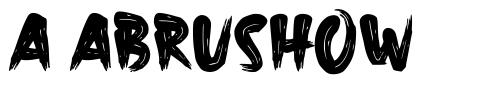 A Abrushow font