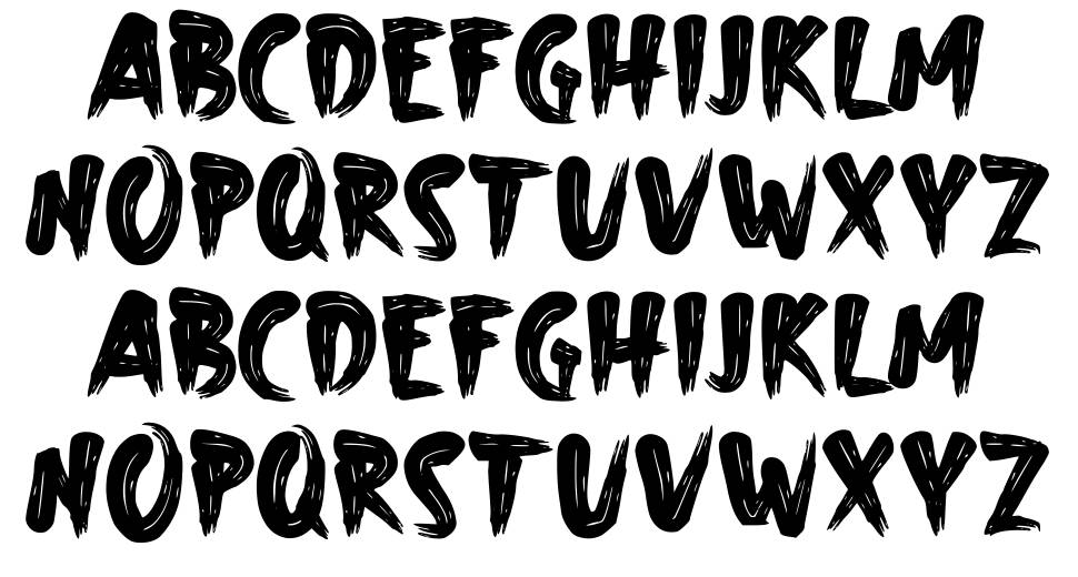 A Abrushow font