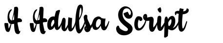 A Adulsa Script font