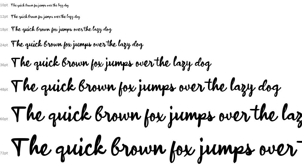 A Affirmation font Waterfall