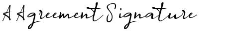 A Agreement Signature