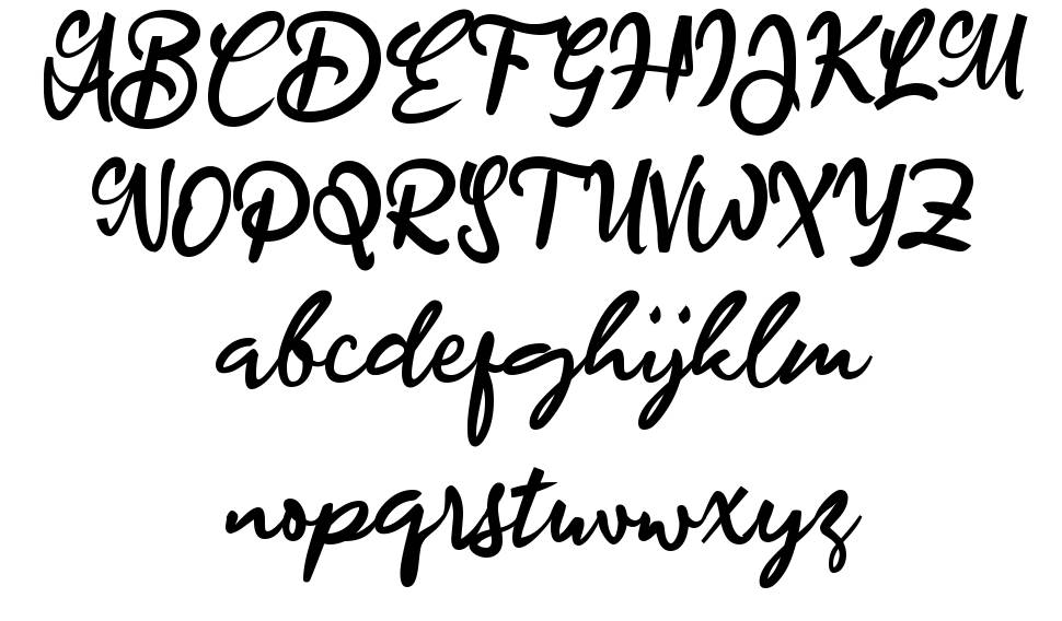 A Ahead Lettering font