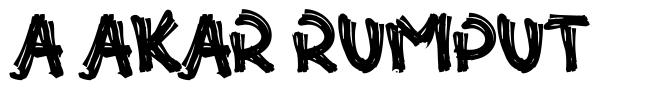 A Akar Rumput font
