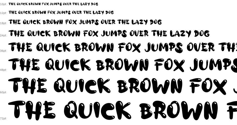 A Alloy Ink font Waterfall