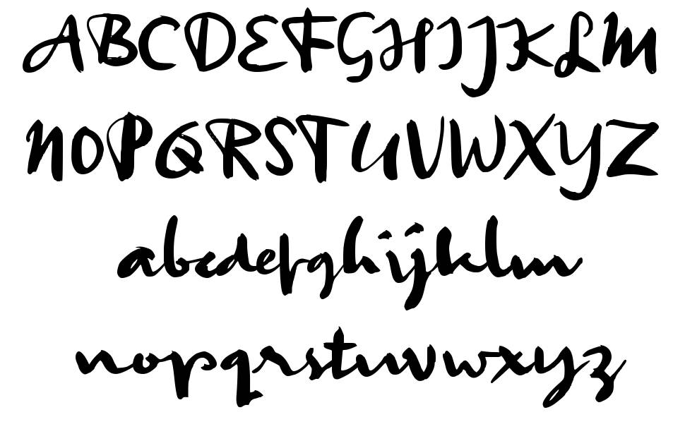 A Andai Kata フォント 標本
