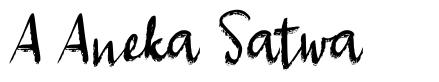 A Aneka Satwa 字形