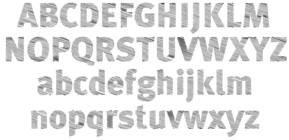 A Bebedera schriftart vorschau