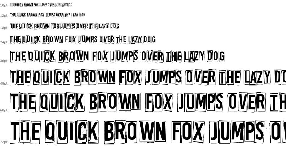 A Box For font Waterfall