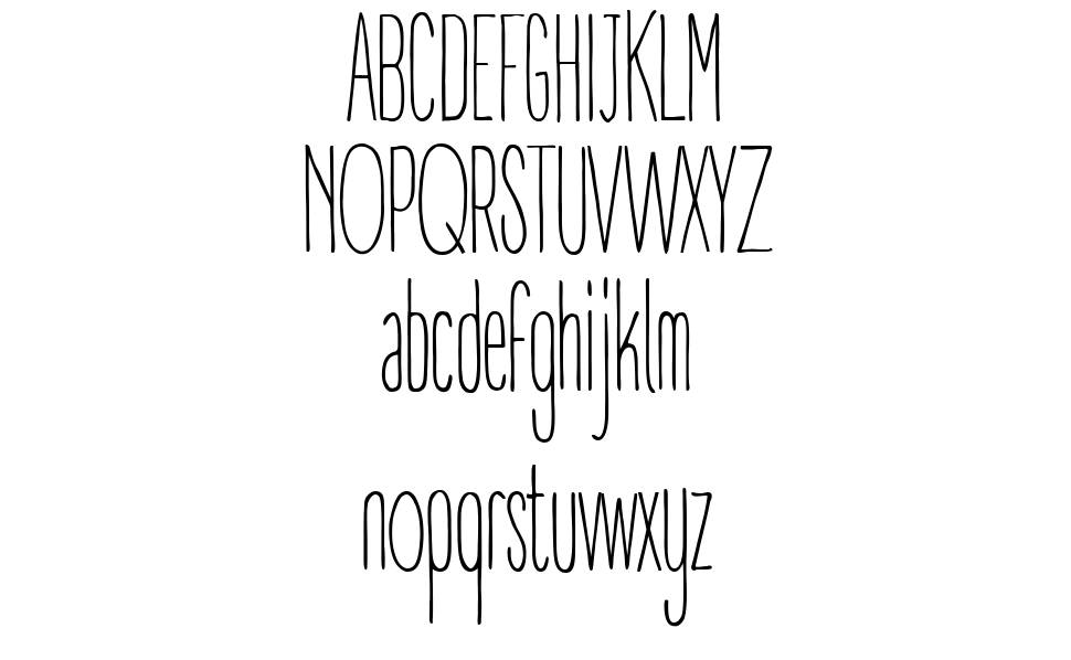 A Day Without Sun font specimens