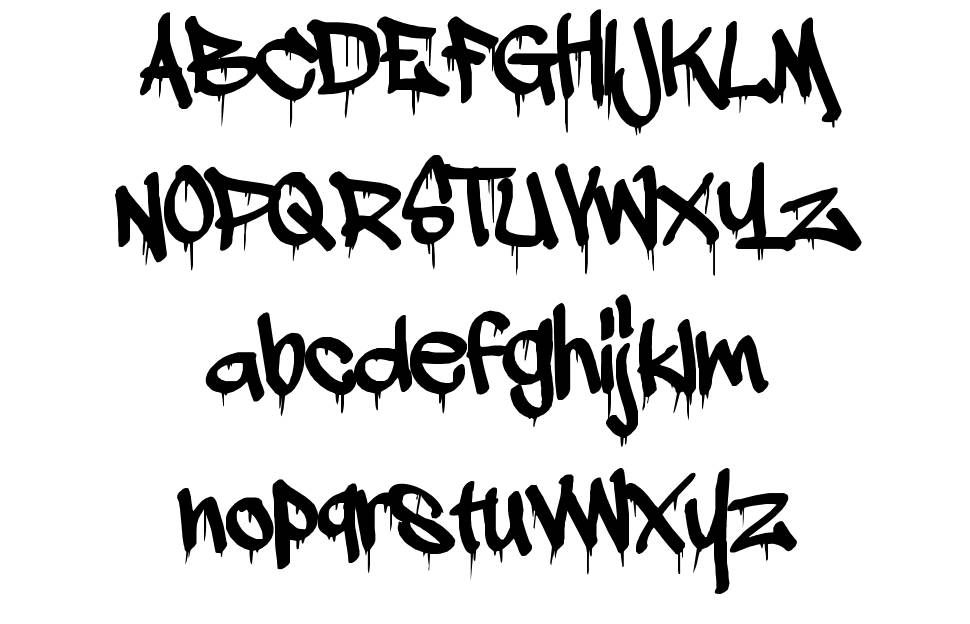 A Dripping Marker font