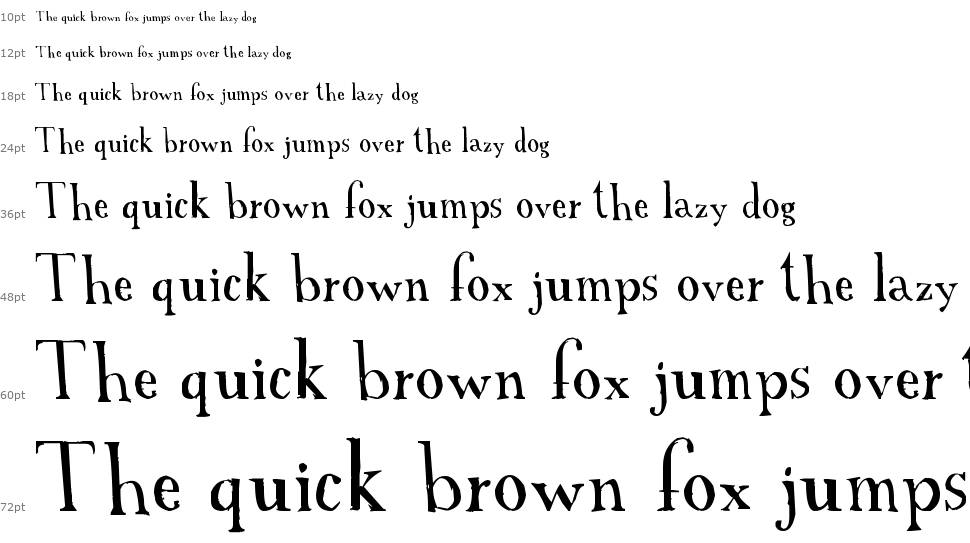 A Font with Serifs 字形 Waterfall