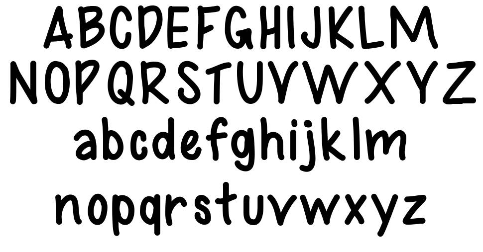 A Hint of Sass font specimens