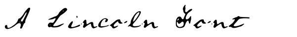 A Lincoln Font schriftart