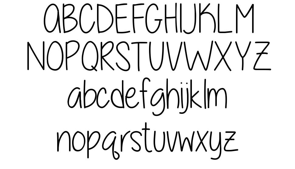 A little sunshine font Örnekler