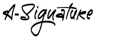 A-Signature font