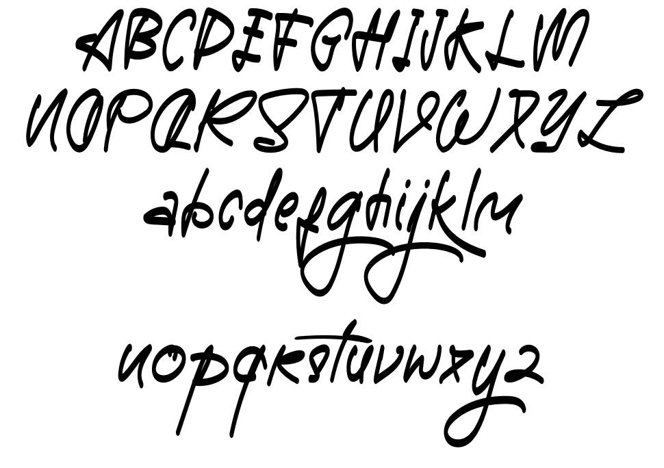 A-Signature font specimens