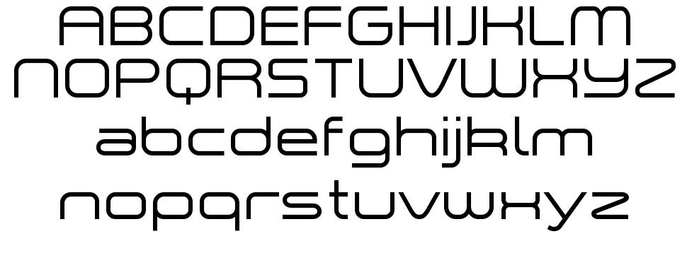 A Space font specimens