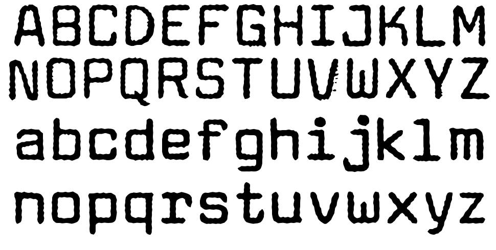Aachen Typewriter font specimens