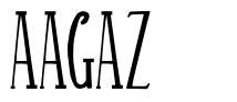 Aagaz 字形