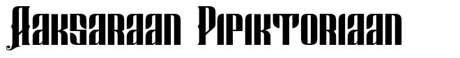 Aaksaraan Pipiktoriaan font