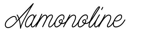 Aamonoline font