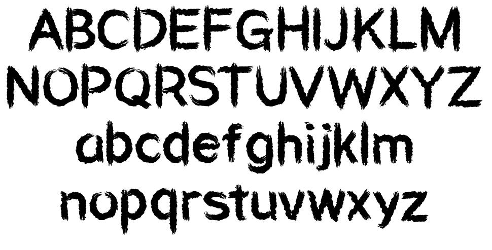 Aardvark Sk8 písmo Exempláře