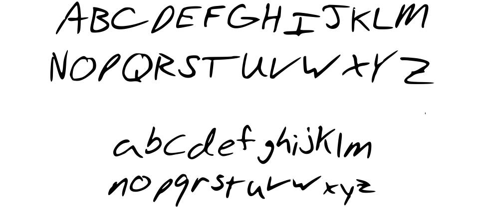 Aaron's Hand písmo Exempláře