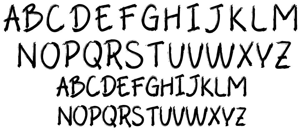 Abalone font Örnekler