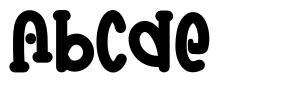 Abcde font