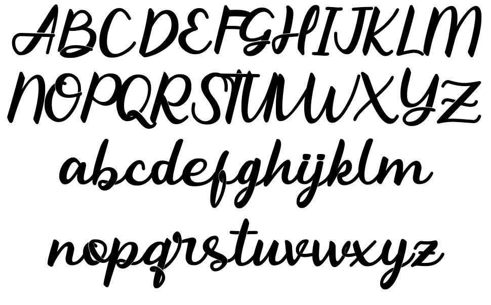 Abhayas font Örnekler