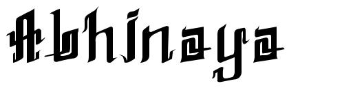 Abhinaya písmo