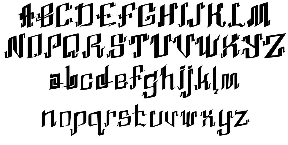 Abhinaya písmo Exempláře