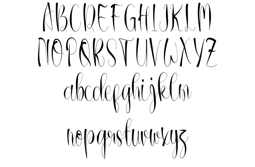 Abiali font Örnekler