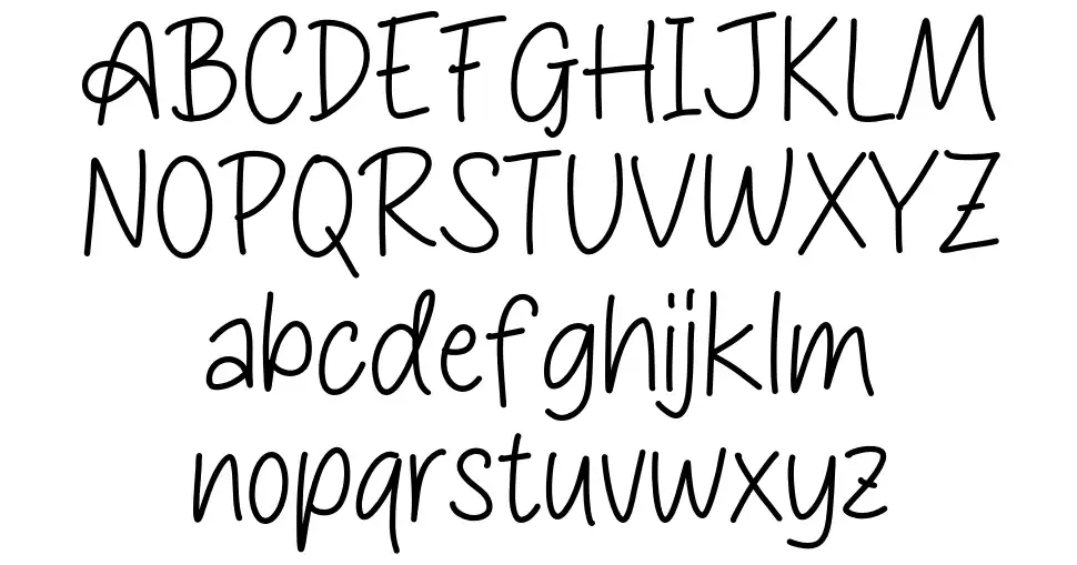 Abigael font specimens