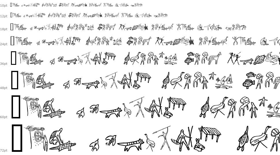 Aboriginebats 1 + 2 písmo Vodopád