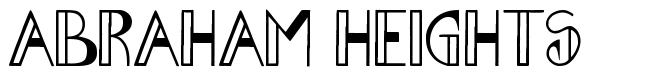 Abraham Heights 字形