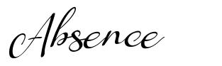 Absence font