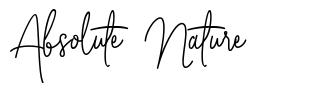 Absolute Nature font