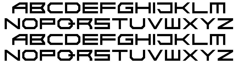 Absolute Zero font specimens