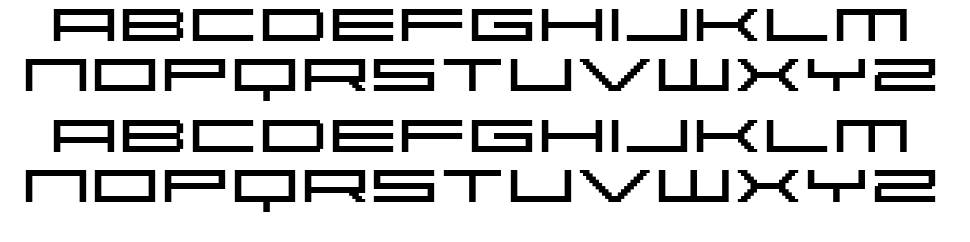 Abstract font specimens
