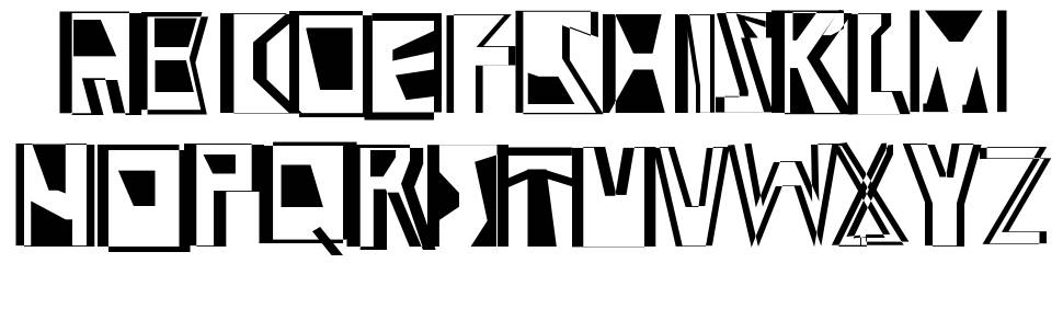 Abstract Abomination font specimens