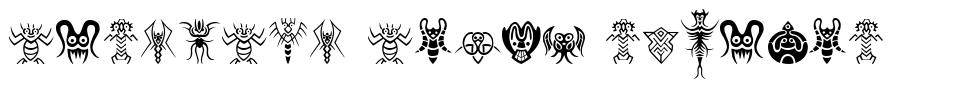 Abstract Alien Symbols font